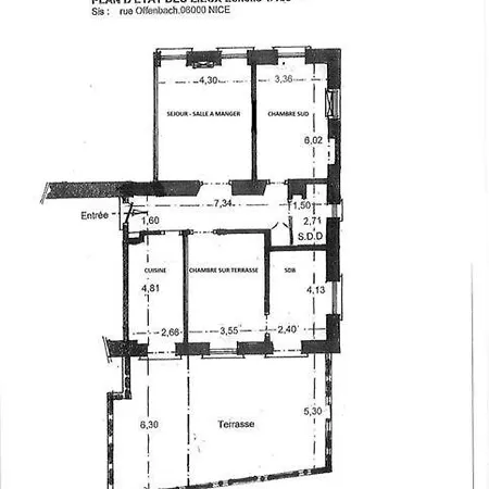 Appartamento Superbe De 105 M2, Hyper Centre Avec Terrasse, Parking, A 5 Min De La Nizza
